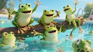 Five Little Speckled Frog Learn Their Colours | Rhyme Land & Kids Song