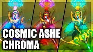 All Cosmic Queen Ashe Chroma Skins Spotlight (League of Legends)