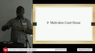 #legalhack2017  Legal Hacking in Nigeria, Olumba Chukwemeka Benjamin, Imo Legal Hackers