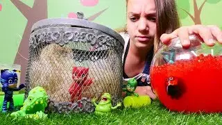 Pj Maskeliler. Lara Baykuş kızı Romeo'dan kurtarıyor