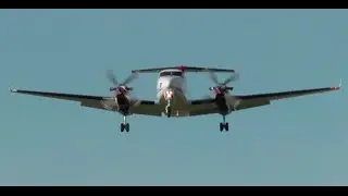 Beechcraft B300 King Air 350 Landing and Takeoff from Kelowna CYLW