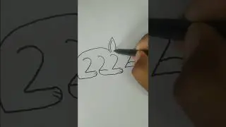 2 2 2 2 number rabbit drawing #2222#rabbit#drawing #number