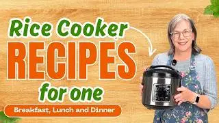 3 Easy Rice Cooker Meals for One (Breakfast, Lunch & Dinner)