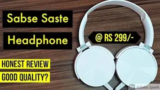 Headphone At Rs 299/- | 😍🔥 Good Quality - Honest Review 🔥