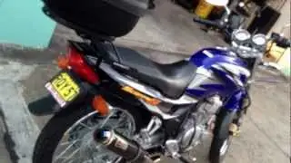 Yamaha scorpio 225 cc  custom exhaust  cafe racer