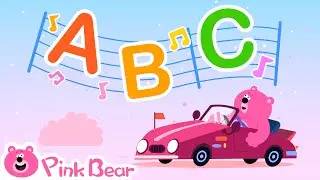 The Alphabet Song + Pink Bear, ABC Learning for Toddlers, Alphabet Nursery Rhymes & Kids Songs