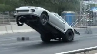 8 Second Supra HUGE Wheelie!