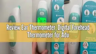Review Ear Thermometer, Digital Forehead Thermometer for Adults Children Baby, KKmier Non Contact Me
