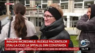 Imagini incredibile: Rudele pacienților stau la cozi la spitalul din Constanța