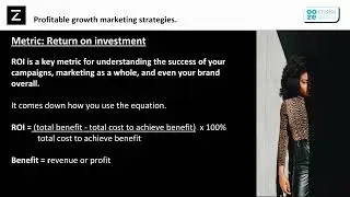 Return On Investment (ROI) Marketing Explained - Fashion ScaleUP! Fashion Marketing & Sales Growth