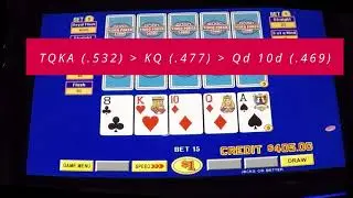3-PLAY live casino video poker! $15 per spin