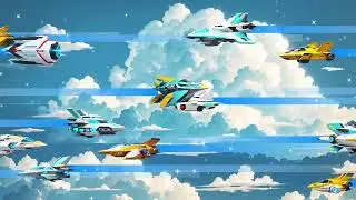 2D Flying Vehicles | Skyborne Fleet | Aerial Fleet | Game Assets | Game Idea