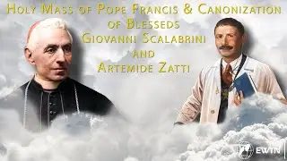 LIVE | Pope Francis&rsquo; Holy Mass & Canonizations of Scalabrini and Zatti and Angelus October 9th 2022