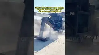 Mobile 1000 #hammer  #sand  making #machine , #stone  #crushing  sand thickness can be adjusted.