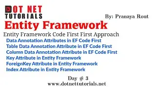 Data Annotation | Table | Key | Foreign Key | Index Attribute in Entity Framework Code-First