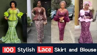 2023 Most Beautiful Lace Skirt and Blouse Styles