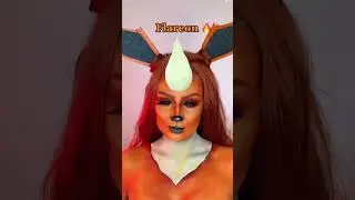4 EEVEELUTION Pokemon makeup looks 🎀💦🍃🔥| compilation #makeup #pokemon #eeveelution #compilation
