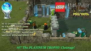 LEGO Harry Potter: Years 1-4 (PS3/100%/Platinum Trophy) #07 The PLATINUM TROPHY Cleanup!