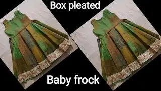 Box Pleated Baby Frock cutting and stitching/6-7year girl frock cutting and stitching step by step