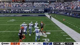RUNNING AROUND IN A CIRCLE VS DALLAS COWBOYS! Chase Brown Madden 26 Online Bengals