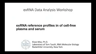 Klaas Max - Reference profiles of extracellular RNA in serum and plasma