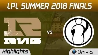 RNG vs IG Highlights Game 5 LPL Summer Finals 2018 Royal Never Give Up vs Invictus Gaming by Onivia