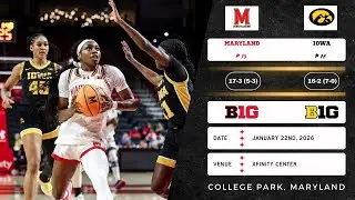No. 15 Maryland vs No. 10 Iowa | Big Ten | 1.22.26