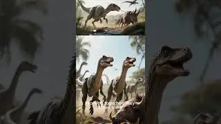 Claws and Teeth: The Primal Power of a Deinonychus Pack Taking Down Prey (Scientific Recreation)