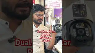 Dual Lens Solar Powered 4G Sim Camera with color night vision Part-1 