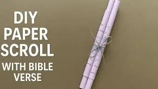 📜 DIY Paper Scroll for Sunday School! #SundaySchoolCrafts #BibleVerse #KidsChurch