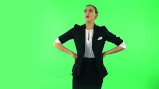 Girl Is Waiting and Angry Green Screen Video Effect | No Copyright Stock Video