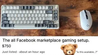 the all &ldquo;Facebook marketplace&rdquo; gaming setup.