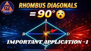 Perpendicular Diagonals Bisect Each Other | Rhombus Proof