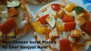 Mini Cheese Burst Pizza recipe by Chef Sanjyot @Your Food Lab || Recipe Tryout