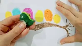 Draw birds on a branch with colors very easily#childdrawing #birds #drawing #art