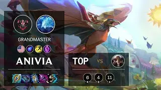 Anivia Top vs Sett - NA Grandmaster Patch 10.15