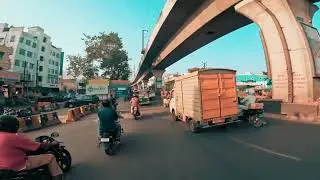 Uncut 3min 26sec from today's return ride near Bharat Nagar Flyover | Cycle To Work - Week116 - Day2
