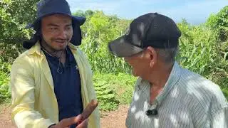 Visite a mi tío Juan Osorto y me invitó a su milpa.
