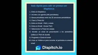 C&oacute;mo enviar una nota de prensa con Dispitch