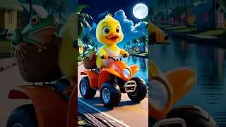 Duck🐤pets a FROG🐸 #explore #duck #duckling #duckcartoon #duckrescue #cuteduck #ducktales #foryou