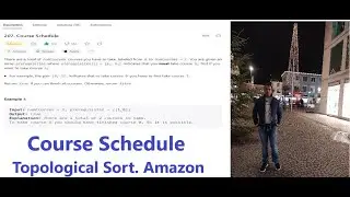 leetcode Course Schedule. Topological Sort
