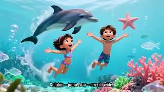 Nursery Rhymes |  Cute kids Songs| Swimming int the Ocean is Fun