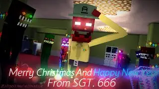 Merry Christmas And Happy New Year From SGT. 666 - Minecraft Animation