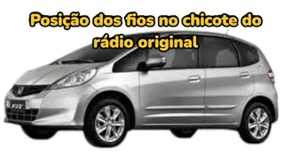 Honda fit, posição dos fios no chicote conector do rádio original
