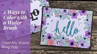 2 Ways to Watercolor Stamped Images | CTMH Process Video