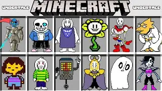 МОД НА БОССОВ АНДЕРТЕЙЛ В МАЙНКРАФТ ! UNDERTALE SANS ADDON MOD MINECRAFT BEDROCK