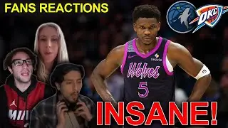 NBA fans reaction to Anthony Edwards&rsquo; CLUTCH performance vs OKC 🔥