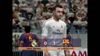 El Clásico. Real Madrid-Barcelona en Pes 2014 de PS2 con el emulador PCSX2 (Dificultad estrella)