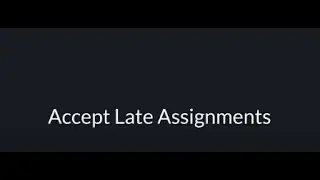 SAGE Vantage: Accept Late Assignments