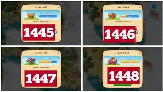 Township Colorful Puzzle Levels 1445, 1446, 1447, 1448